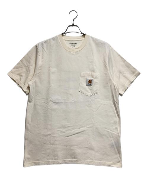 CarHartt（カーハート）CarHartt (カーハート) AWAKE (アウェイク) ポケットTシャツ アイボリー サイズ:Lの古着・服飾アイテム