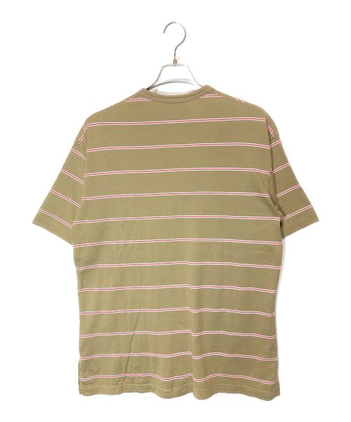 COMME des GARCONS HOMME（コムデギャルソン オム）COMME des GARCONS HOMME (コムデギャルソン オム) ボーダー半袖カットソー オリーブ サイズ:Ｍの古着・服飾アイテム