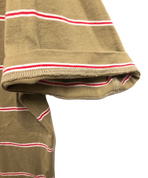 COMME des GARCONS HOMME（コムデギャルソン オム）COMME des GARCONS HOMME (コムデギャルソン オム) ボーダー半袖カットソー オリーブ サイズ:Ｍの古着・服飾アイテム