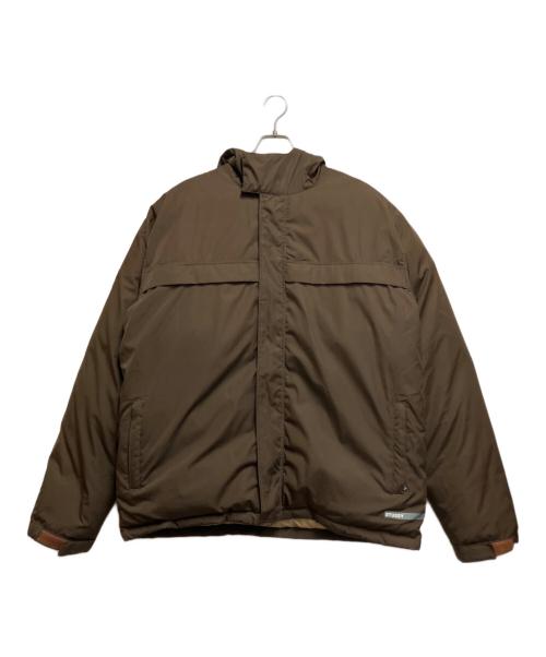stussy（ステューシー）stussy (ステューシー) ダウンジャケット ブラウン サイズ:XLの古着・服飾アイテム