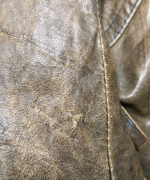 Paul Smith JEANS（ポールスミス ジーンズ）Paul Smith JEANS (ポールスミス ジーンズ) レザージャケット ブラウン サイズ:ＳＩＺＥ　Ｌの古着・服飾アイテム