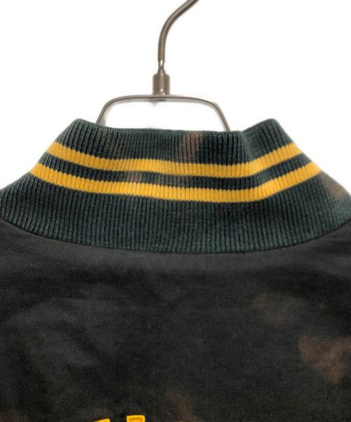 POLO SPORT（ポロスポーツ）POLO SPORT (ポロスポーツ) ハーフジップ半袖スタジャン ブラック サイズ:Lの古着・服飾アイテム