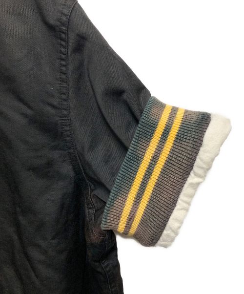 POLO SPORT（ポロスポーツ）POLO SPORT (ポロスポーツ) ハーフジップ半袖スタジャン ブラック サイズ:Lの古着・服飾アイテム