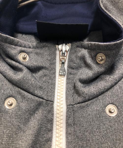 adidas（アディダス）adidas (アディダス) トラックジャケット グレー×ネイビー サイズ:US Mの古着・服飾アイテム