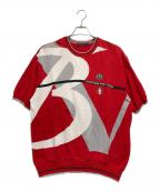 BARNI VARNOバーニヴァーノ）の古着「サマーニット」｜レッド×ホワイト