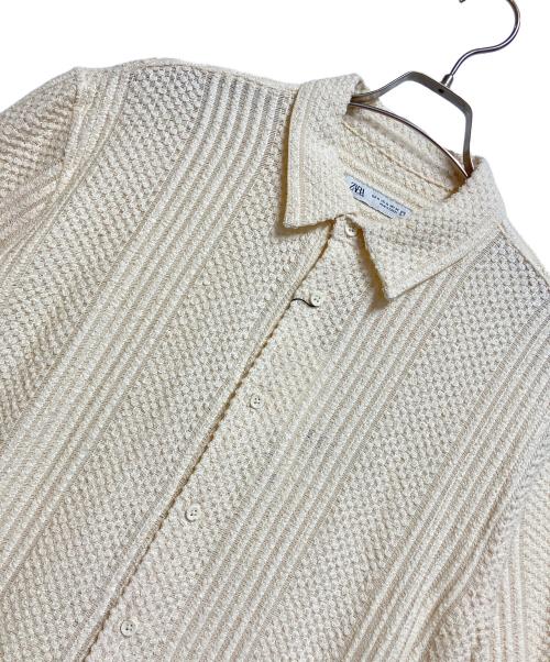 ZARA（ザラ）ZARA (ザラ) 半袖ニット アイボリー サイズ:USA XL 未使用品の古着・服飾アイテム