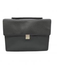 LOUIS VUITTON（ルイ ヴィトン）の古着「レザービジネスバッグ」｜ブラック