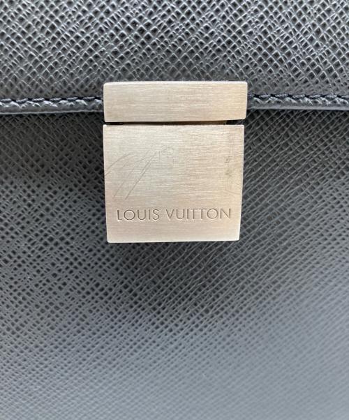 LOUIS VUITTON（ルイ ヴィトン）LOUIS VUITTON (ルイ ヴィトン) レザービジネスバッグ ブラックの古着・服飾アイテム