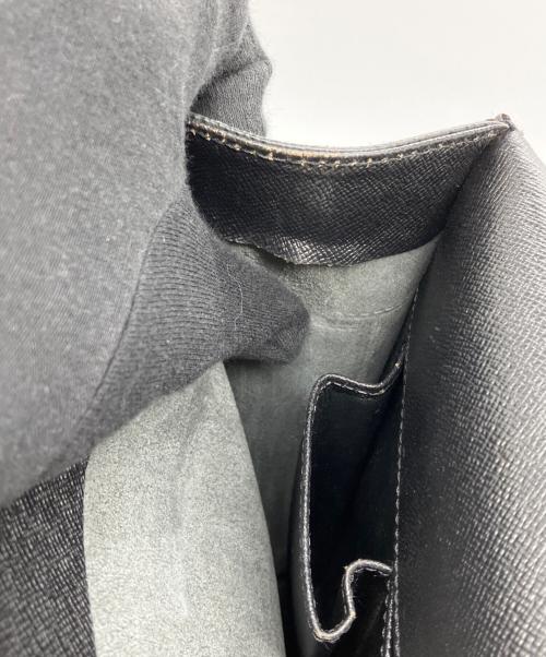 LOUIS VUITTON（ルイ ヴィトン）LOUIS VUITTON (ルイ ヴィトン) レザービジネスバッグ ブラックの古着・服飾アイテム