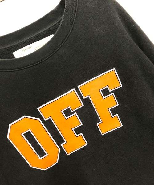 OFFWHITE（オフホワイト）OFFWHITE (オフホワイト) オーバーサイズスウェット ブラック サイズ:Lの古着・服飾アイテム