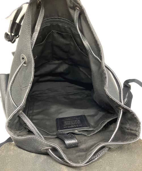 COACH（コーチ）COACH (コーチ) レザーリュック ブラックの古着・服飾アイテム