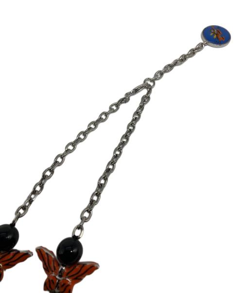 TYGA EVAE（エバー）TYGA EVAE (エバー) ネックレス シルバー×オレンジの古着・服飾アイテム