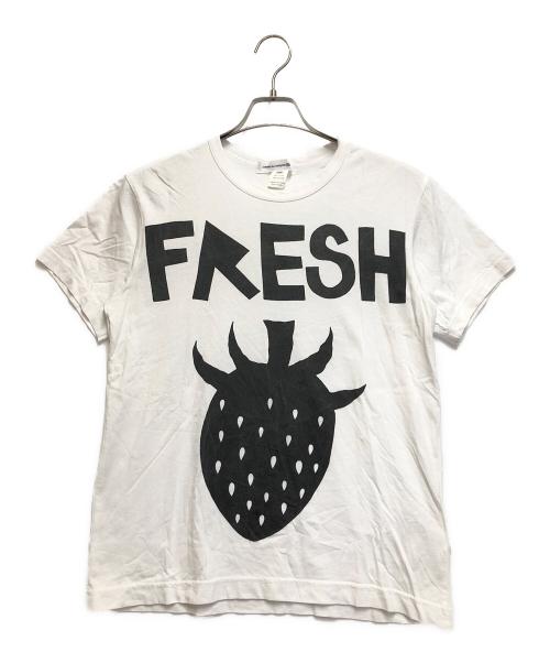 COMME des GARCONS SHIRT（コムデギャルソンシャツ）COMME des GARCONS SHIRT (コムデギャルソンシャツ) 半袖Tシャツ ホワイト サイズ:Mの古着・服飾アイテム