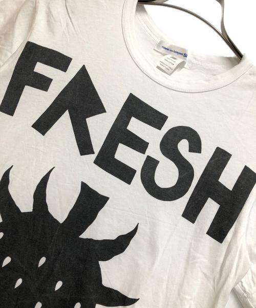 COMME des GARCONS SHIRT（コムデギャルソンシャツ）COMME des GARCONS SHIRT (コムデギャルソンシャツ) 半袖Tシャツ ホワイト サイズ:Mの古着・服飾アイテム