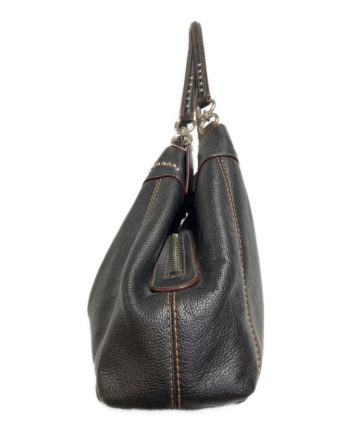 COACH（コーチ）COACH (コーチ) スタッズド ボーダー エンベリッシュメント トートバッグ ブラックの古着・服飾アイテム