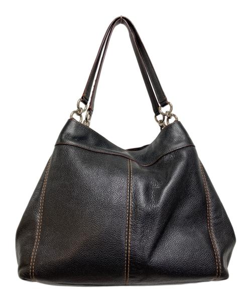 COACH（コーチ）COACH (コーチ) スタッズド ボーダー エンベリッシュメント トートバッグ ブラックの古着・服飾アイテム