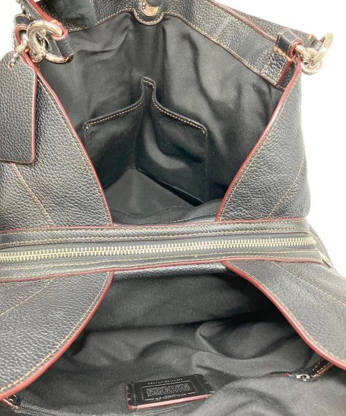 COACH（コーチ）COACH (コーチ) スタッズド ボーダー エンベリッシュメント トートバッグ ブラックの古着・服飾アイテム