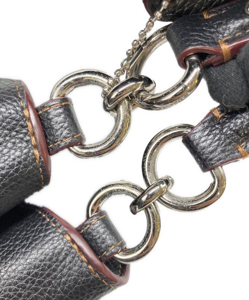 COACH（コーチ）COACH (コーチ) スタッズド ボーダー エンベリッシュメント トートバッグ ブラックの古着・服飾アイテム