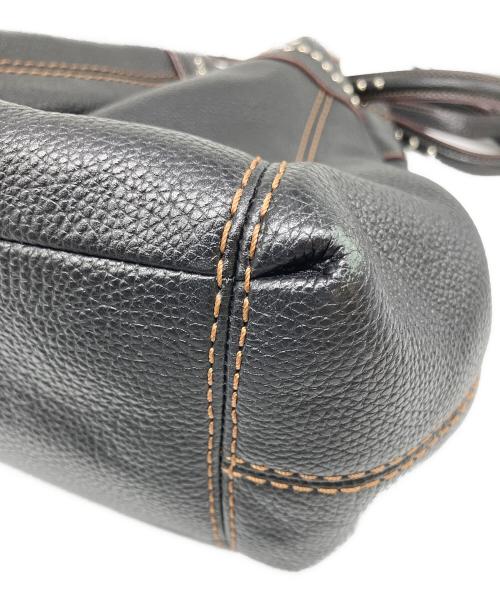 COACH（コーチ）COACH (コーチ) スタッズド ボーダー エンベリッシュメント トートバッグ ブラックの古着・服飾アイテム