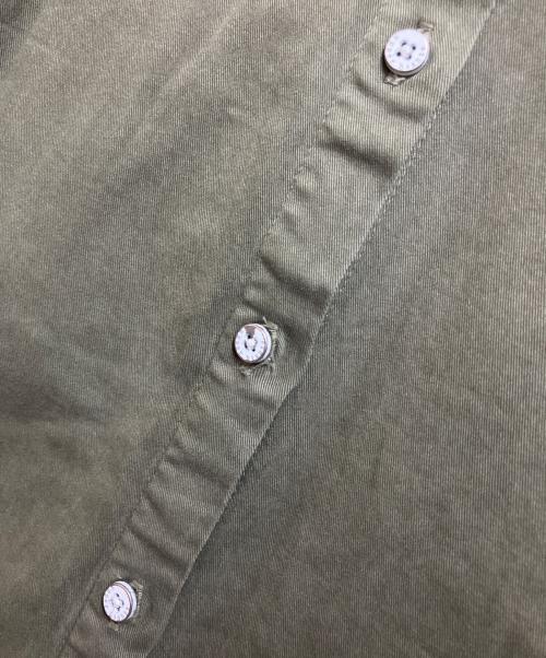 THE SHIRT by upper hights（ザ シーツ バイ アッパーハイツ）THE SHIRT by upper hights (ザ シーツ バイ アッパーハイツ) マキシ丈ツイルシャツワンピース グリーンの古着・服飾アイテム