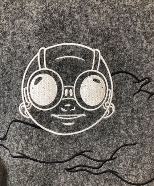 skookum（スクーカム）skookum (スクーカム) HEBRU BRAND (ヘブル・ブラントリー) 2G (ツージー) HEBRU AWARD JACKET ホワイト×グレー サイズ:Ｍの古着・服飾アイテム