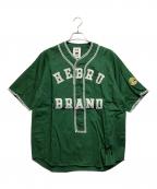 Hebru Brantley×2Gヘブル・ブラントリー×ツージー）の古着「ベースボールシャツ」｜グリーン