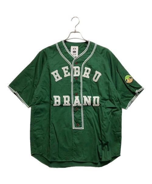 Hebru Brantley（ヘブル・ブラントリー）Hebru Brantley (ヘブル・ブラントリー) 2G (ツージー) ベースボールシャツ グリーン サイズ:Ｍの古着・服飾アイテム