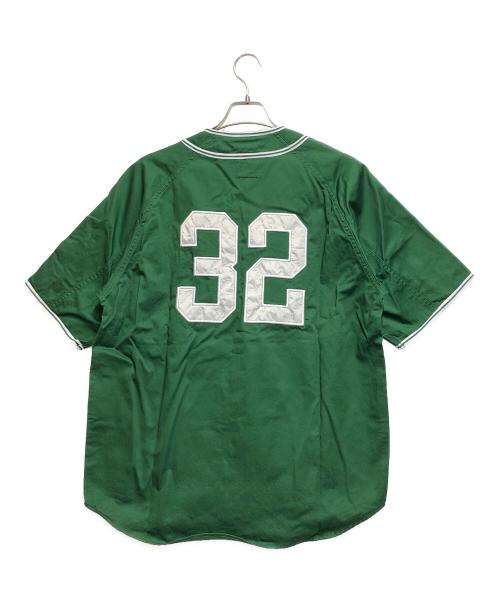Hebru Brantley（ヘブル・ブラントリー）Hebru Brantley (ヘブル・ブラントリー) 2G (ツージー) ベースボールシャツ グリーン サイズ:Ｍの古着・服飾アイテム
