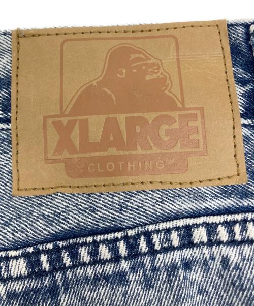 X-LARGE（エクストララージ）X-LARGE (エクストララージ) CHEMICAL WIDE DENIM PANTS スカイブルー サイズ:32インチの古着・服飾アイテム
