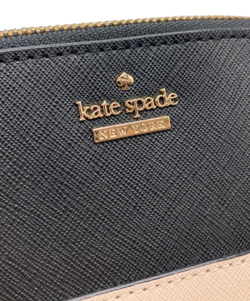 Kate Spade（ケイトスペード）Kate Spade (ケイトスペード) ポーチ ブラック×ベージュの古着・服飾アイテム