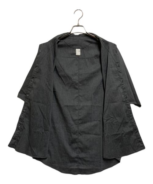 NO CONTROL AIR（ノーコントロールエアー）NO CONTROL AIR (ノーコントロールエアー) トロピカルハイネックシャツ グレー サイズ:Sの古着・服飾アイテム