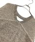 CLANE (クラネ) W FACE CUT NECK WIDE KNIT TOPS（ダブルフェイス カット ネック ワイド ニット トップス） ライトグレー サイズ:1：4000円