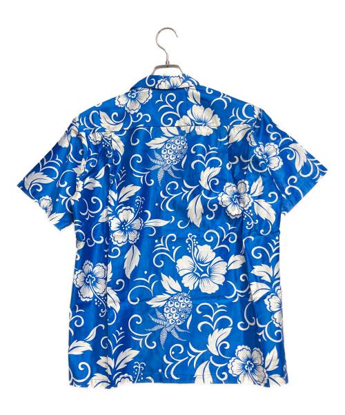 HOOKANO（ホオカノ）HOOKANO (ホオカノ) アロハシャツ ブルー×ホワイト サイズ:Sの古着・服飾アイテム