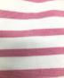 中古・古着 LACOSTE (ラコステ) ミラノリブニットボーダーフーディー ホワイト×ピンク サイズ:ＳＩＺＥ　Ｍ：6000円
