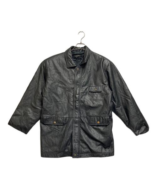 BUT BUSILY（バット ビジリィ）BUT BUSILY (バット ビジリィ) レザージャケット ブラック サイズ:SIZE 不明の古着・服飾アイテム