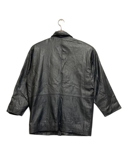 BUT BUSILY（バット ビジリィ）BUT BUSILY (バット ビジリィ) レザージャケット ブラック サイズ:SIZE 不明の古着・服飾アイテム