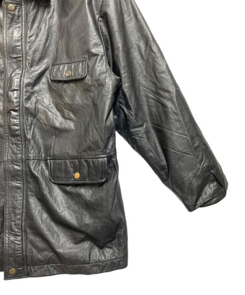 BUT BUSILY（バット ビジリィ）BUT BUSILY (バット ビジリィ) レザージャケット ブラック サイズ:SIZE 不明の古着・服飾アイテム