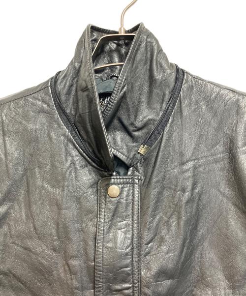 BUT BUSILY（バット ビジリィ）BUT BUSILY (バット ビジリィ) レザージャケット ブラック サイズ:SIZE 不明の古着・服飾アイテム