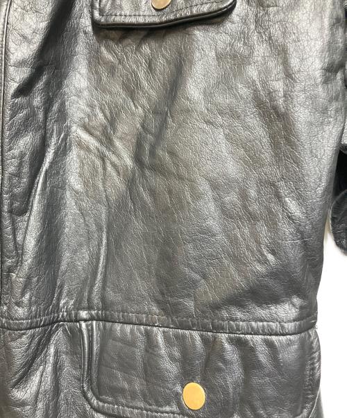 BUT BUSILY（バット ビジリィ）BUT BUSILY (バット ビジリィ) レザージャケット ブラック サイズ:SIZE 不明の古着・服飾アイテム