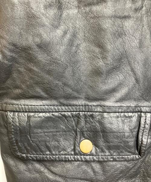 BUT BUSILY（バット ビジリィ）BUT BUSILY (バット ビジリィ) レザージャケット ブラック サイズ:SIZE 不明の古着・服飾アイテム