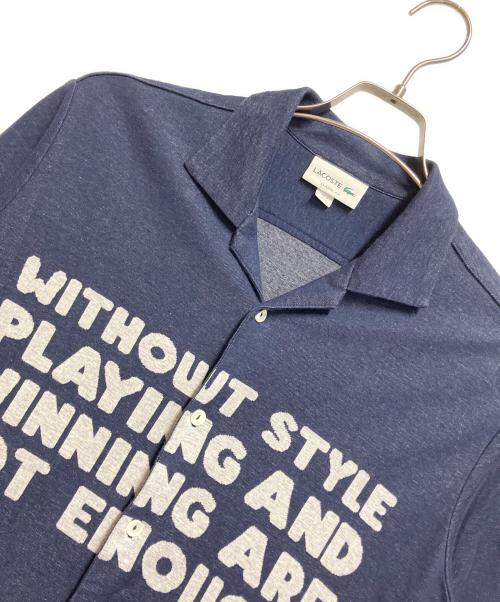 LACOSTE（ラコステ）LACOSTE (ラコステ) レタージャガードカッターシャツ ネイビー サイズ:FR 3 / US Sの古着・服飾アイテム