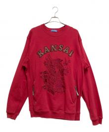 KANSAI MAN（カンサイマン）の古着「刺繍スウェット」｜レッド