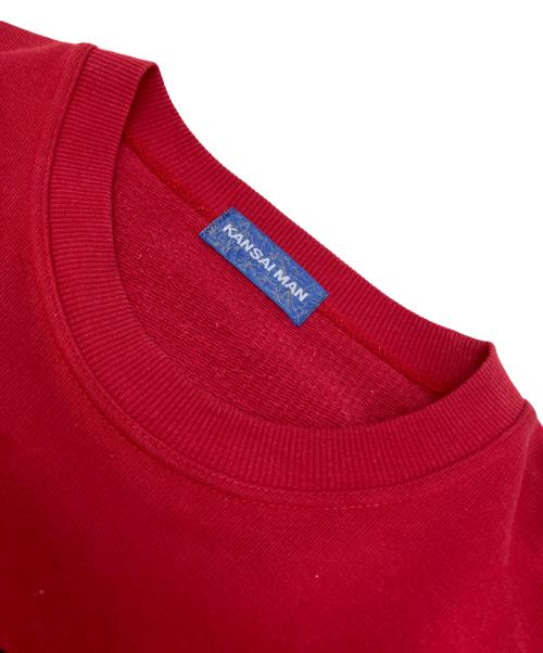 KANSAI MAN（カンサイマン）KANSAI MAN (カンサイマン) 刺繍スウェット レッド サイズ:Lの古着・服飾アイテム