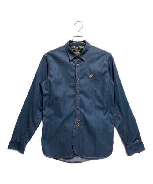 narifuri（ナリフリ）narifuri (ナリフリ) Dry denim shirts（ドライデニムシャツ） スカイブルー サイズ:Ｍの古着・服飾アイテム