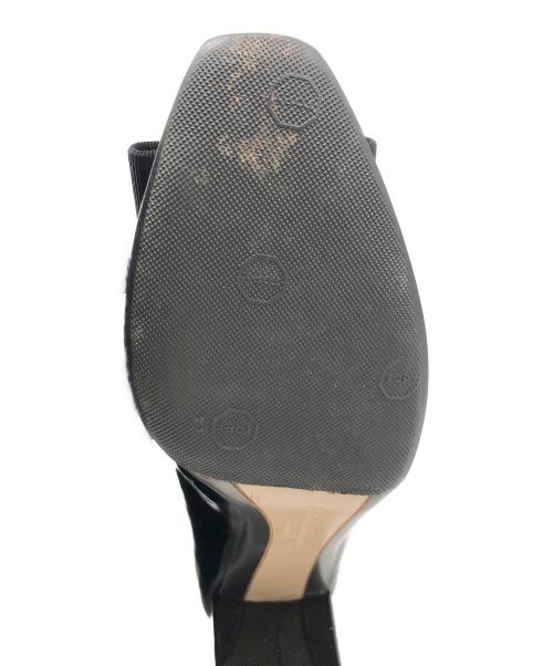 Salvatore Ferragamo（サルヴァトーレ フェラガモ）Salvatore Ferragamo (サルヴァトーレ フェラガモ) エナメルパンプス ブラック サイズ:6 1/2の古着・服飾アイテム