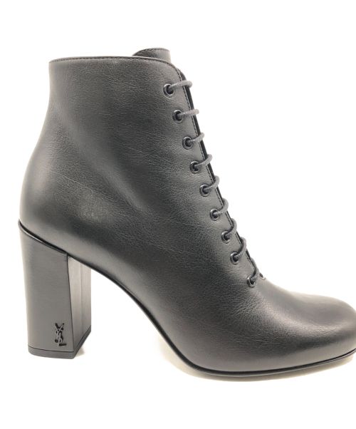 Saint Laurent Paris（サンローランパリ）Saint Laurent Paris (サンローランパリ) レースアップブーツ ブラック サイズ:38の古着・服飾アイテム