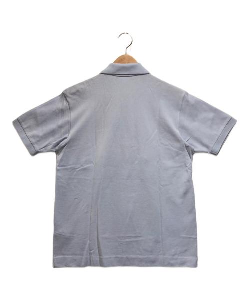 LACOSTE（ラコステ）LACOSTE (ラコステ) オーバーサイズネームプリントポロシャツ スカイブルー サイズ:FR 3　US Sの古着・服飾アイテム