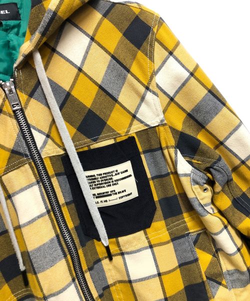 DIESEL（ディーゼル）DIESEL (ディーゼル) ジップパーカー イエロー サイズ:SIZE Mの古着・服飾アイテム