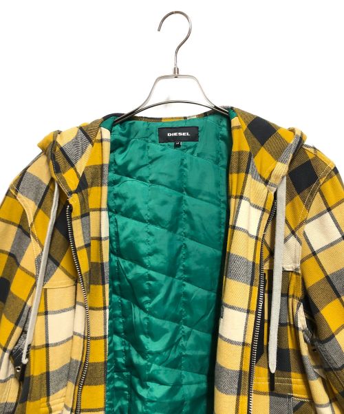 DIESEL（ディーゼル）DIESEL (ディーゼル) ジップパーカー イエロー サイズ:SIZE Mの古着・服飾アイテム