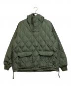 TAIONタイオン）の古着「キルティングダウンプルオーバー」｜グリーン